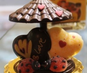 scultura di cioccolato