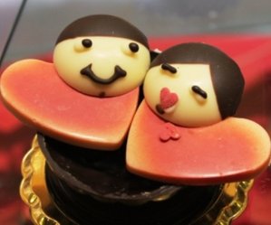 scultura di cioccolato