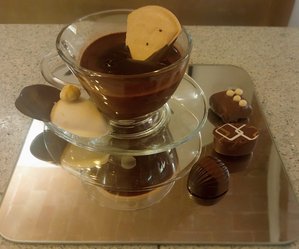 Cioccolata calda con praline