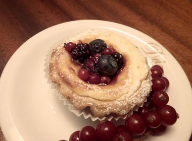 tortino ricotta e frutti di bosco
