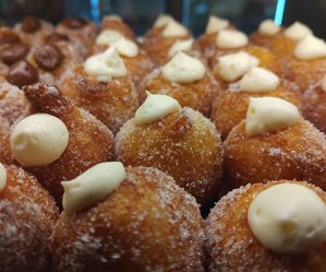 Frittelle crema e cioccolato 