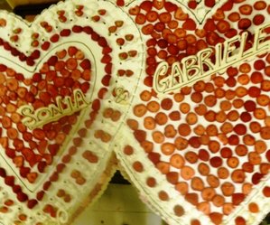 Cuore doppio alle fragole