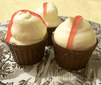 mousse mimosa e fragola