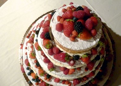torta nuda frutti rossi