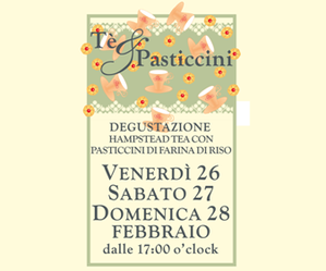 locandina tè pasticcini