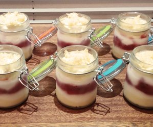 mousse mimosa e fragola