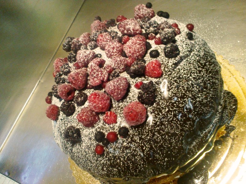 panettone ricoperto al cioccolato